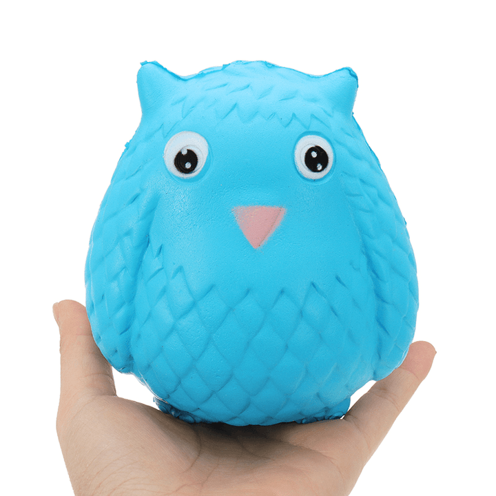Jumbo Squishy Rainbow Owl 12Cm Soft Slow Rising Toy with Original Packing - MRSLM