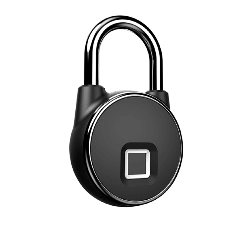 Tuya Fingerprint Padlock Bluetooth USB Rechargeable Lock Mobile APP Unlock Smart Padlock with Keyless Biometric Water Resistant Door Lock for Gym Sports Bike School Fence Storage - MRSLM