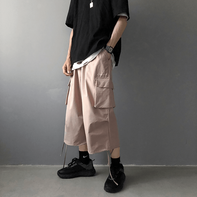 Cropped Pants Men'S Summer Thin Overalls Korean Version - MRSLM