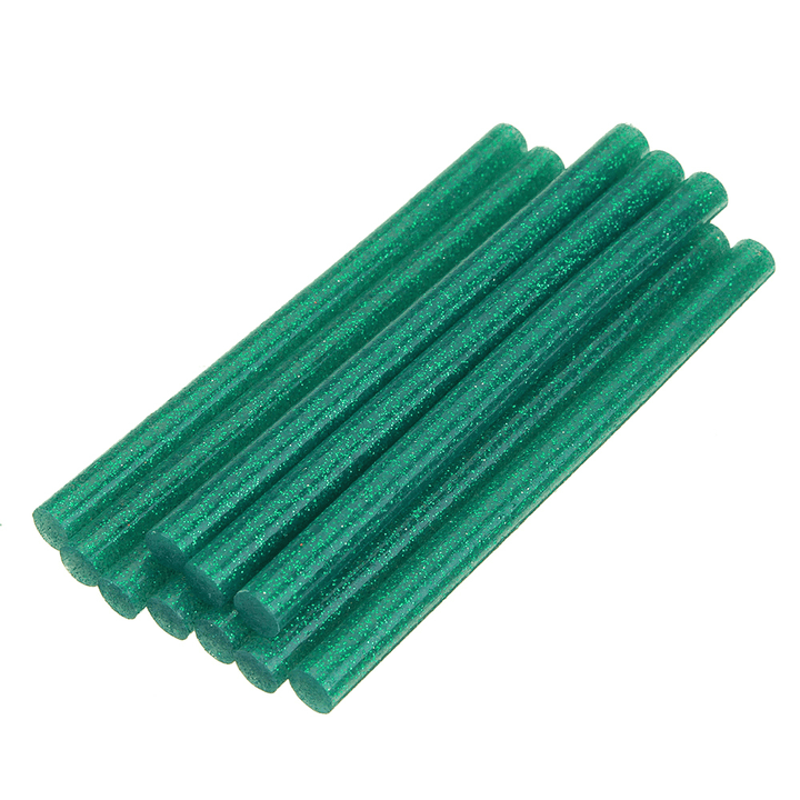 10Pcs 7Mmx100Mm Colorful Glitter Hot Melt Glue Stick Colorant DIY Crafts Repair Model Adhesive Sticks - MRSLM