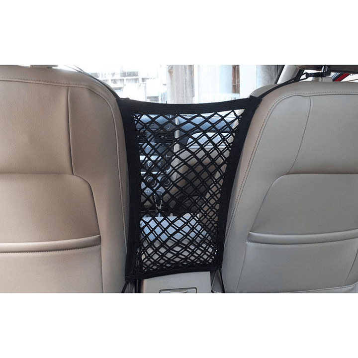 Dog Barrier with Storage Net for Back Seat Stretchable Seat Pet Barrier Car Pet Isolation Network - MRSLM