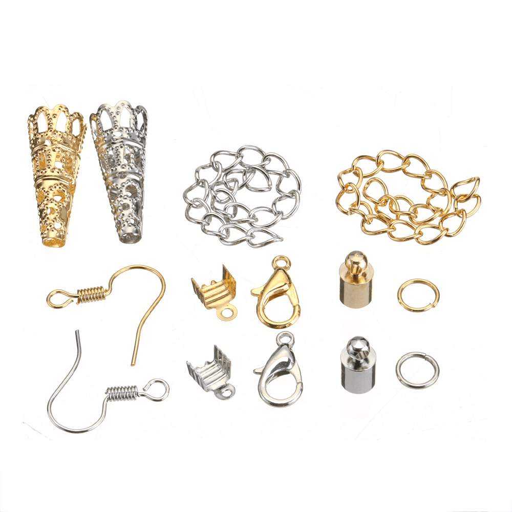960Pcs/Set Jewelry Making Kit DIY Earring Findings Hook Pins Mixed Handcraft Accessories - MRSLM