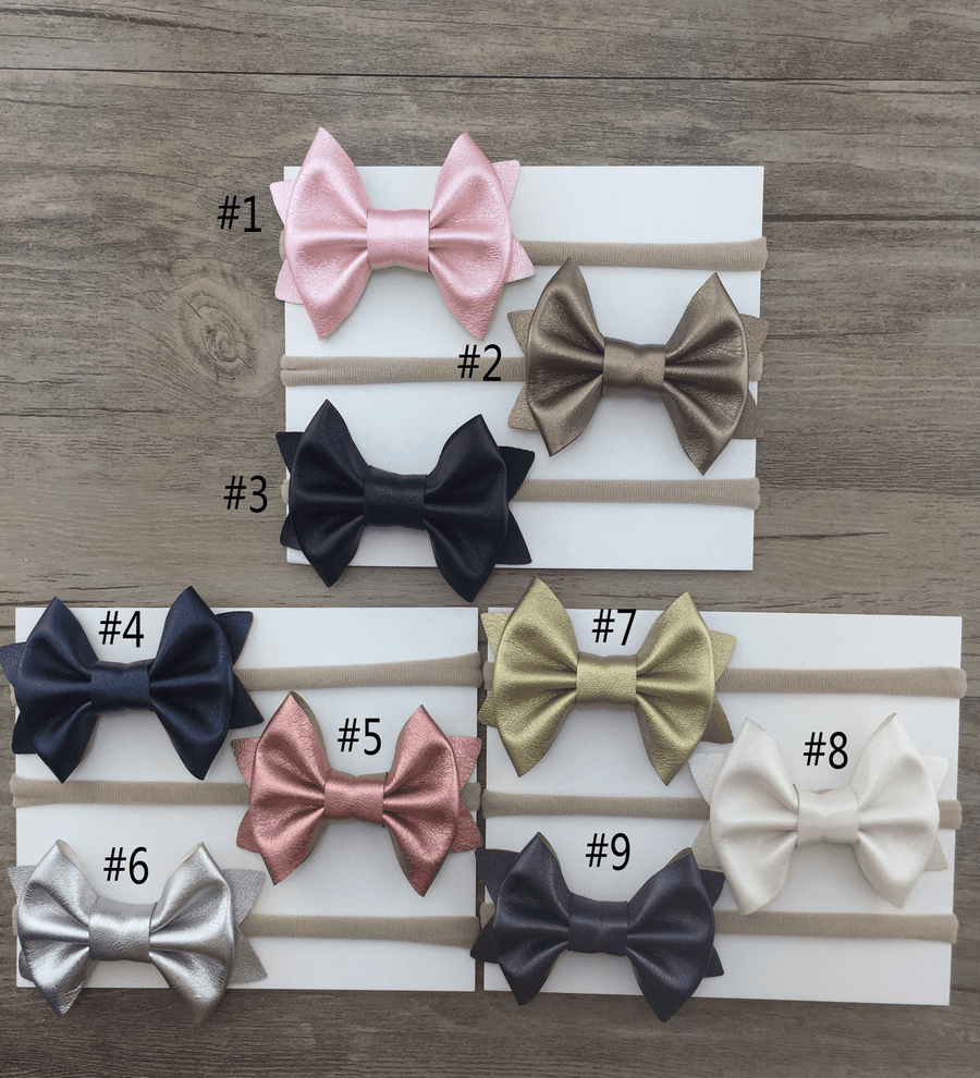 Nylon Rope Solid Color Bow Baby Hair Ring - MRSLM