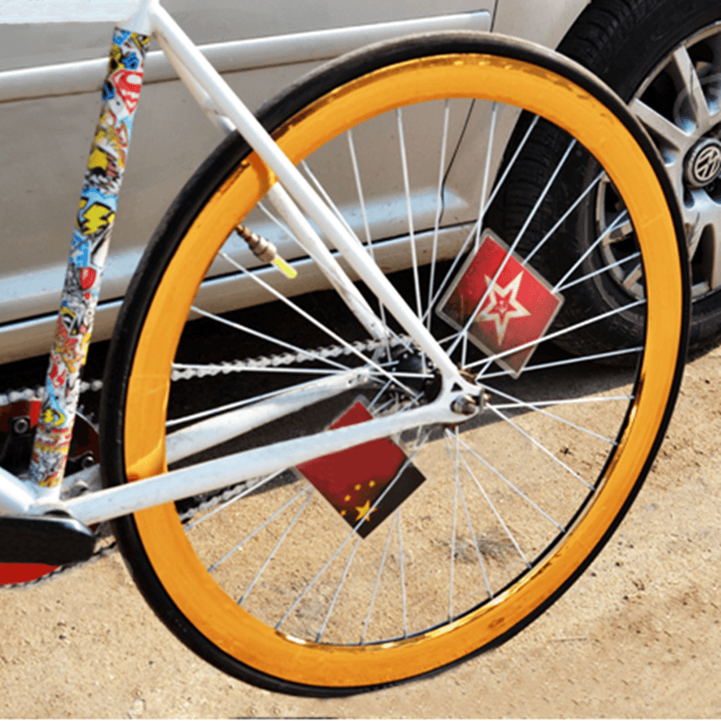 Fixed Gear Bike Bicycle Wheel Group Reflective Stickers - MRSLM