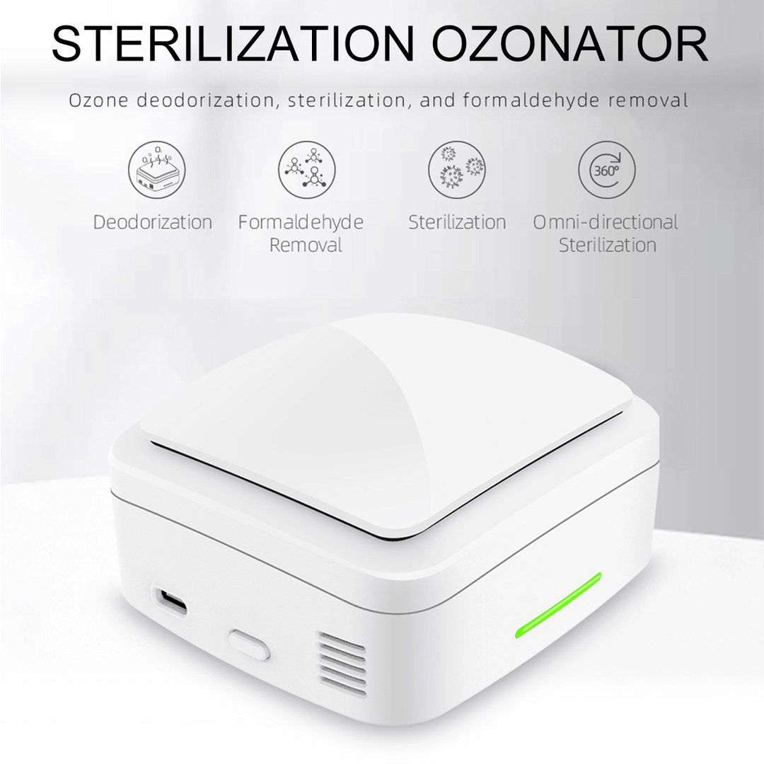 3 Mode Portable Sterilization Ozonator HCHO Removal Deodorization Household Car - MRSLM