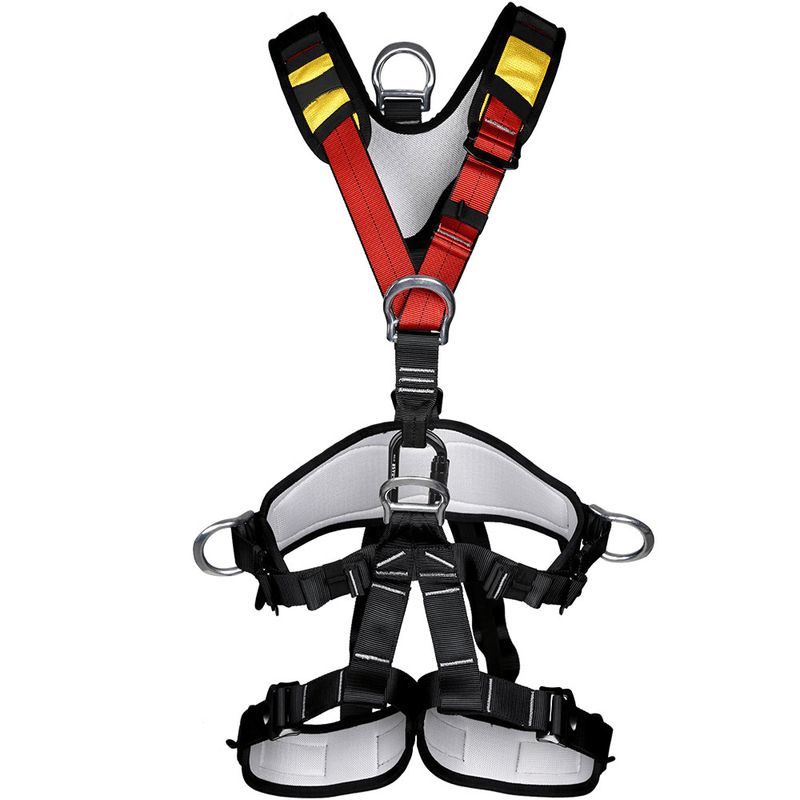XINDA Rock Climbing Full Body Safety Belt Mountaineering Rescue Rappelling Aloft Work Suspension Strap - MRSLM