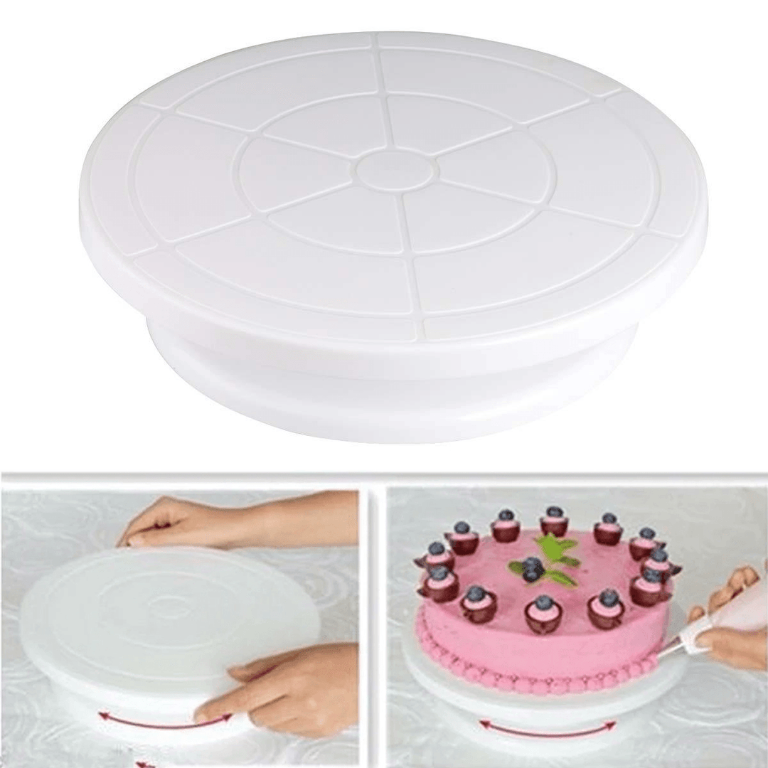 7Pcs/Set Cake Decorating Table Set Turntable Baking Tools DIY Homemade Mold - MRSLM