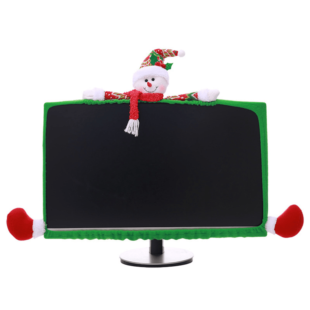 3 Style Christmas Computer Laptop LCD Screen Monitor Decor Cover Suit 19-27" - MRSLM