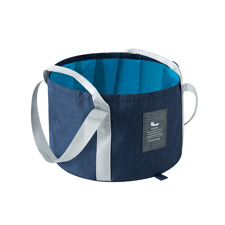 Ipree® 13.2L Folding Basin Bucket Portable Washbasin Camping Travel Washing Bucket Bag - MRSLM