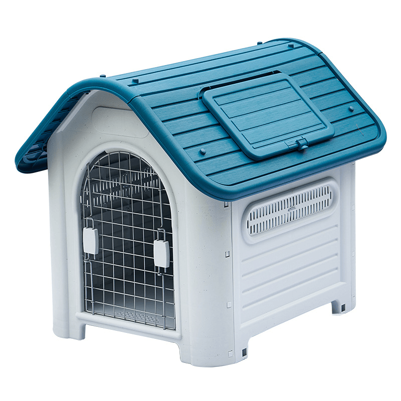 Pet House Medium Pet Kennel Outdoor for Dog Four Seasons Universal Waterproof Plastic - MRSLM