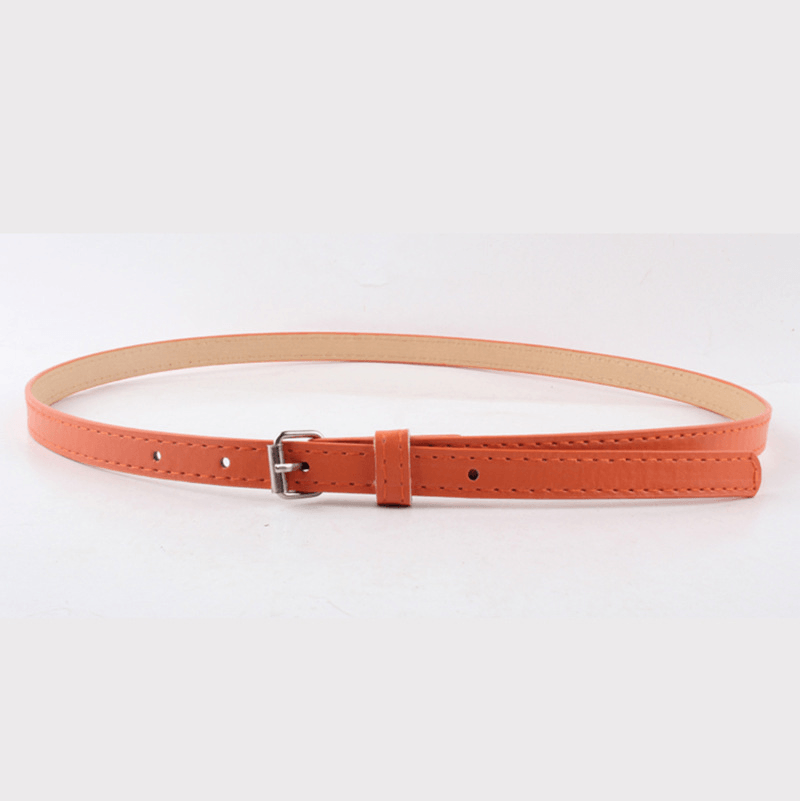 Thin Belt Fashion Belt Small Steel Buckle Belt - MRSLM