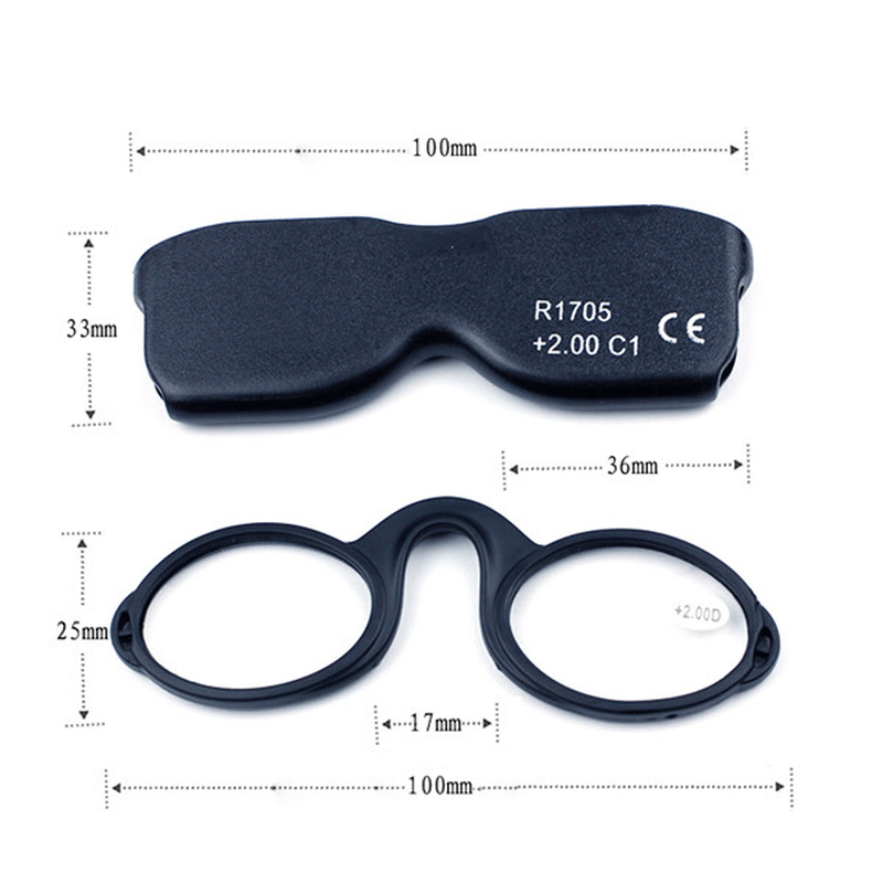 Unisex Portable Hanging Clear Lens Reading Glasses - MRSLM
