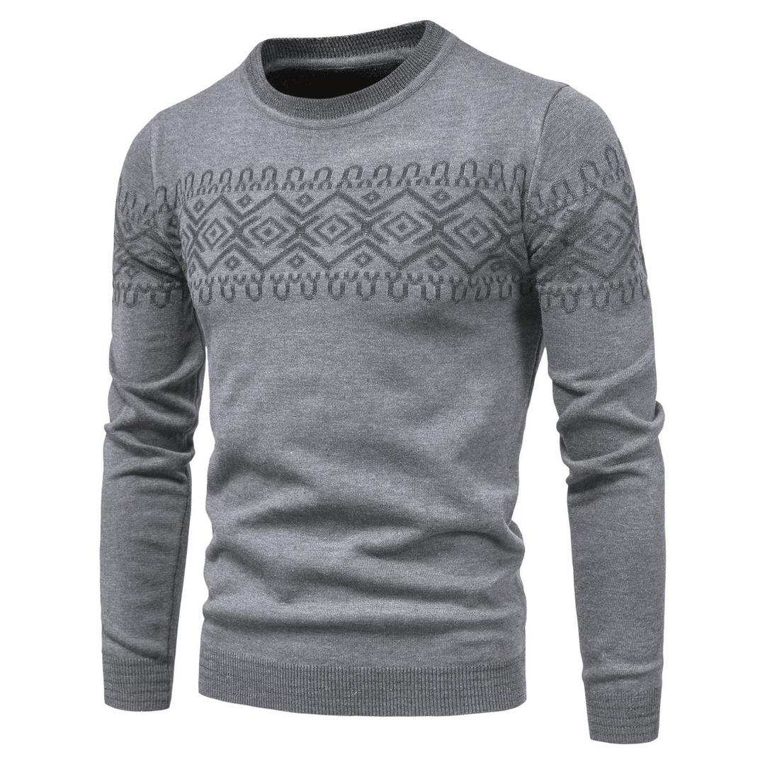 Men'S Knitwear Men'S round Neck Long Sleeve Fashion Sweater Base - MRSLM