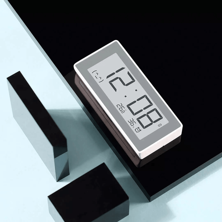 Miaomiaoce E-Link Smart Bluetooth Thermometer Hygrometer Alarm Clock Pomodoro Technique Temperature Humidity Monitoring Clock Timer Works with APP - MRSLM