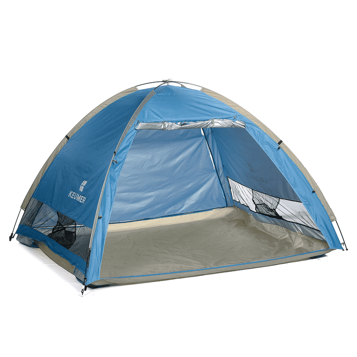 4-5 Persons Automatic Camping Tent UPF 50+ anti UV Beach Tent Sun Shade Canopy Outdoor Travel Fishing - MRSLM