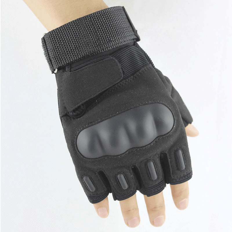 Custom-Made Motorcycle Gloves Climbing Tactical Gloves Riding Semi-Finger Gloves - MRSLM