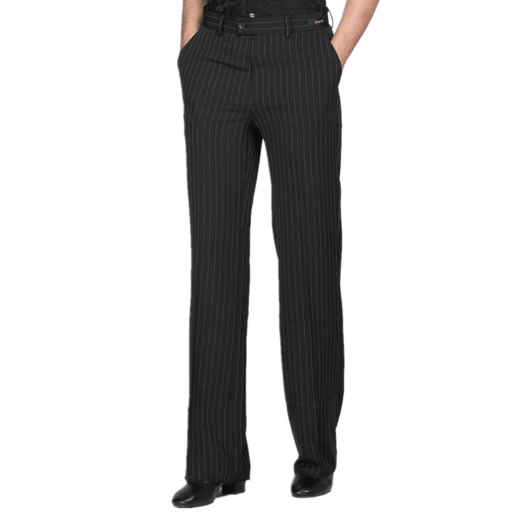 National Standard Modern Dance Pants Loose Striped Pockets - MRSLM