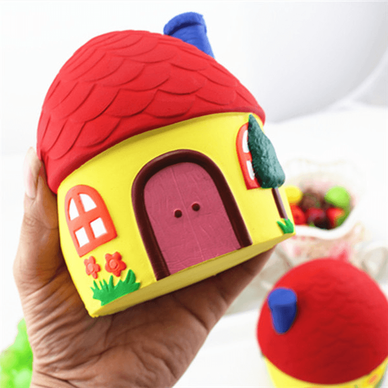 Squishy Lovely House 12Cm Soft Slow Rising Cute Kawaii Collection Gift Decor Toy - MRSLM