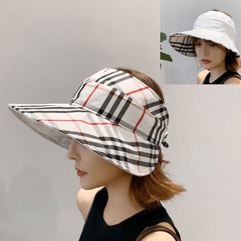 Double-Sided Multi-Purpose Lattice Top Hat Cover Face Anti-Uv Cap - MRSLM