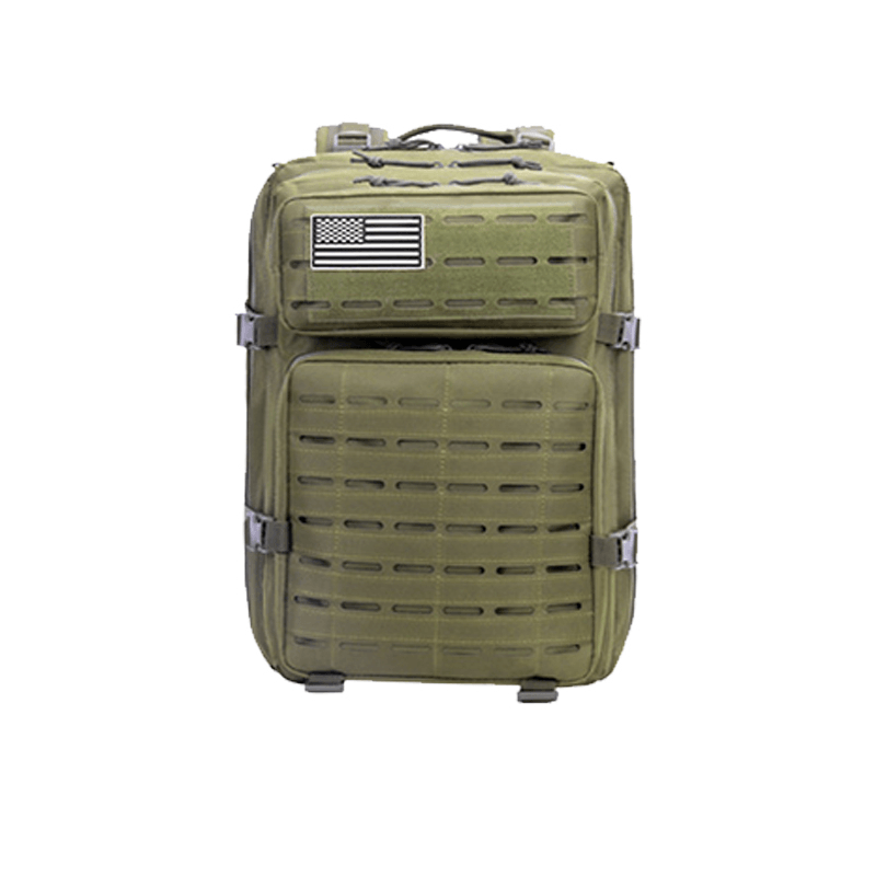 55L Outdoor Molle Military Tactical Army Rucksack Waterproof Zipper Large Capacity Backpack Camping Hiking Trekking Gear Bag - MRSLM