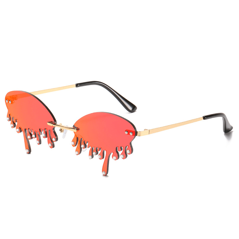 Tear-shaped visor sunglasses, view 2 - MRSLM