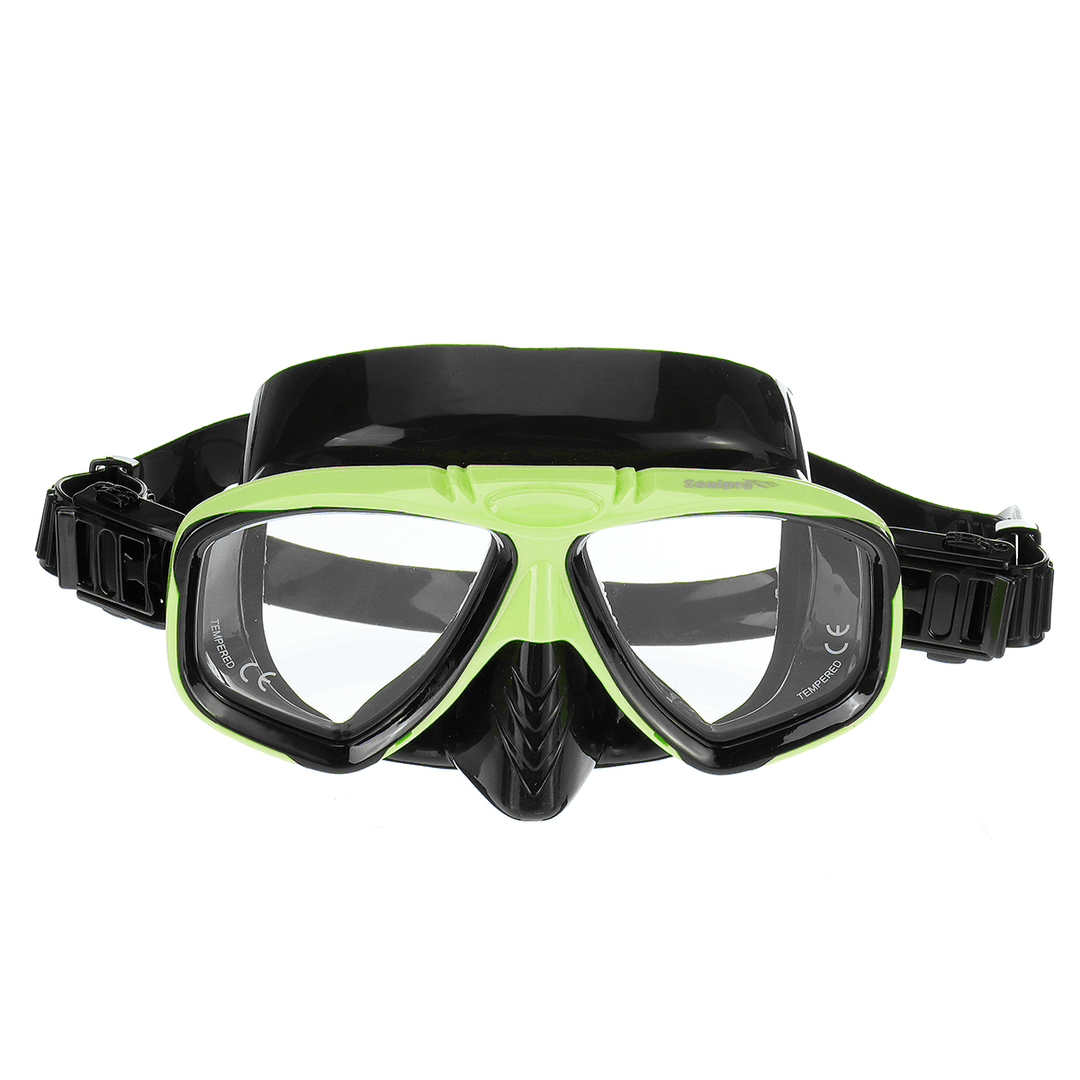 Men Women Diving Mask Anti-Fog Mask Underwater Swimming Breath Snorkeling Glasses - MRSLM