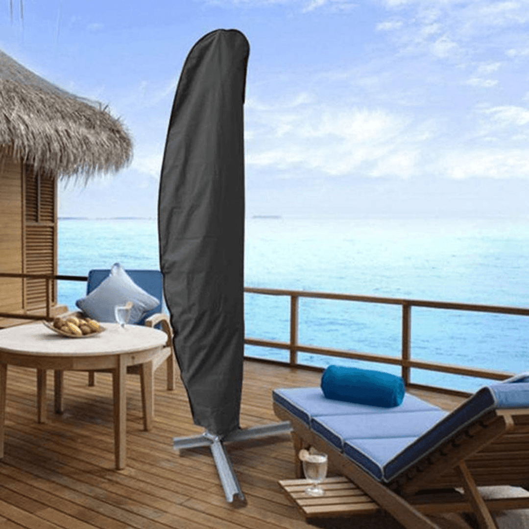 190/205/265/280Cm Parasol Canopy Bag Cantilever Waterproof Dustproof Umbrella Covers Outdoor Garden Patio - MRSLM