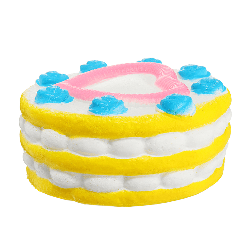 2PCS Jumbo Squishy Love Cake 12Cm Slow Rising Collection Gift Decor Toy - MRSLM
