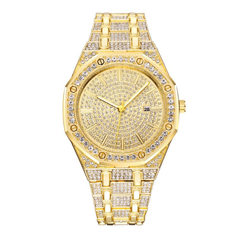 XSVO Luxury Fashion Full Rhinestone Diamond Wristwatch Unisex Quartz Watch - MRSLM