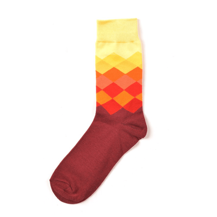 Men Sub-Gradient Cotton Breathable Socks - MRSLM