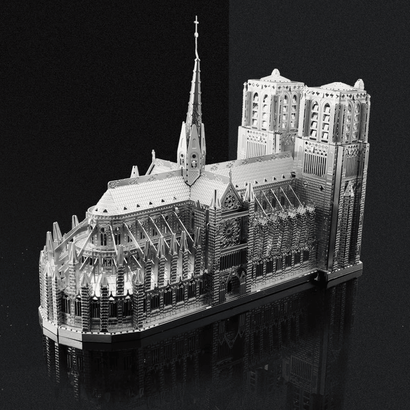 3D Metal Assembly Model Diy Puzzle Notre Dame De Paris - MRSLM