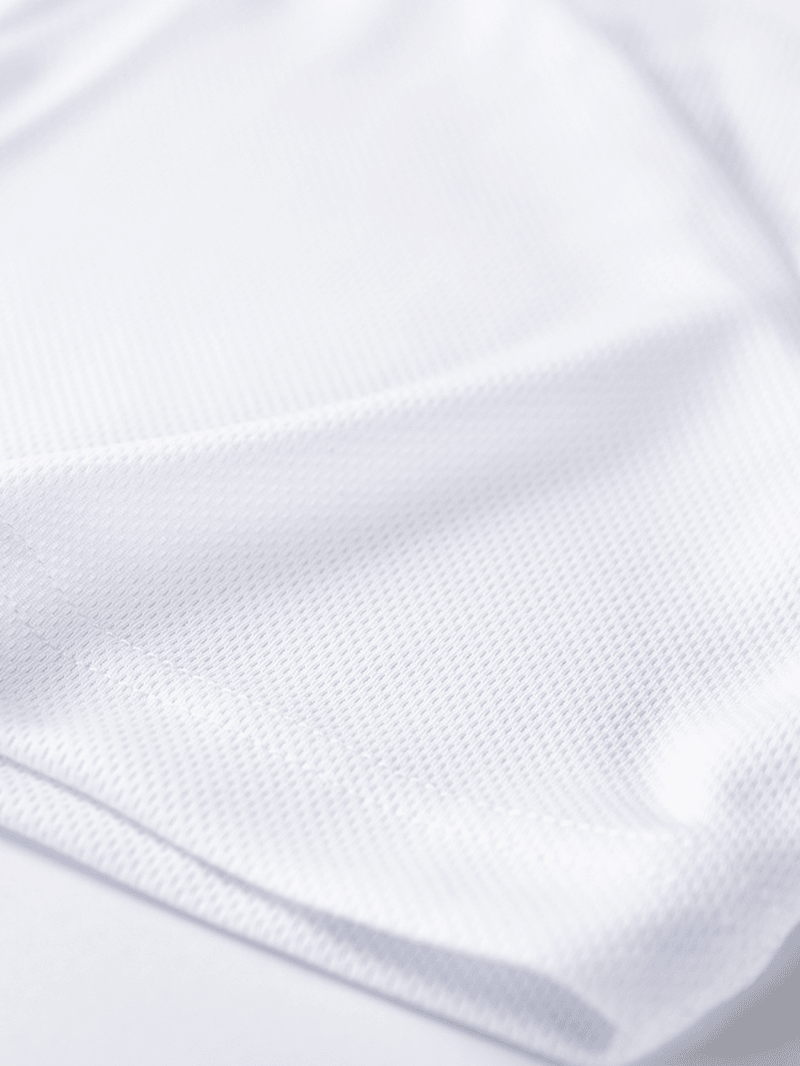 Men Print Mesh Short Sleeve Elasticated Waist Shorts Home Sport Breathable Sleepwear Two Pieces - MRSLM