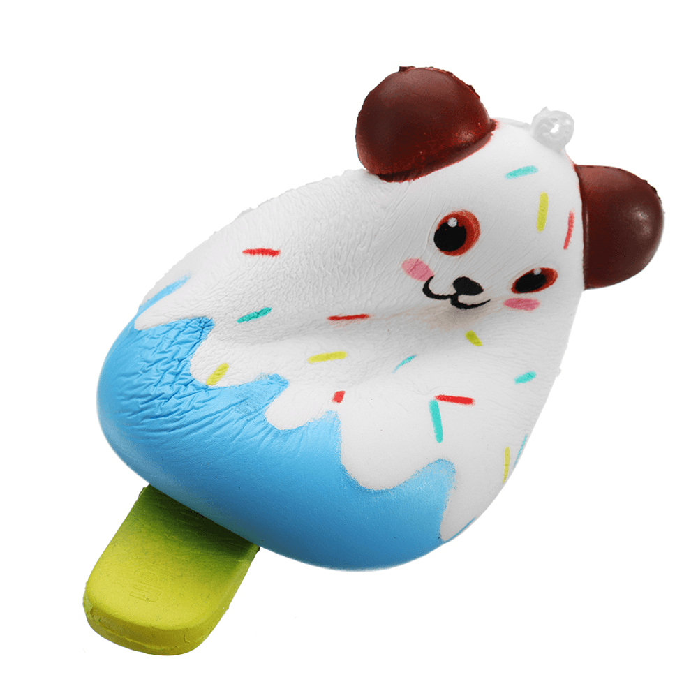 Sanqi Elan Bear Popsicle Ice-Lolly Squishy 12*5.5CM Licensed Slow Rising Soft Toy with Packaging - MRSLM