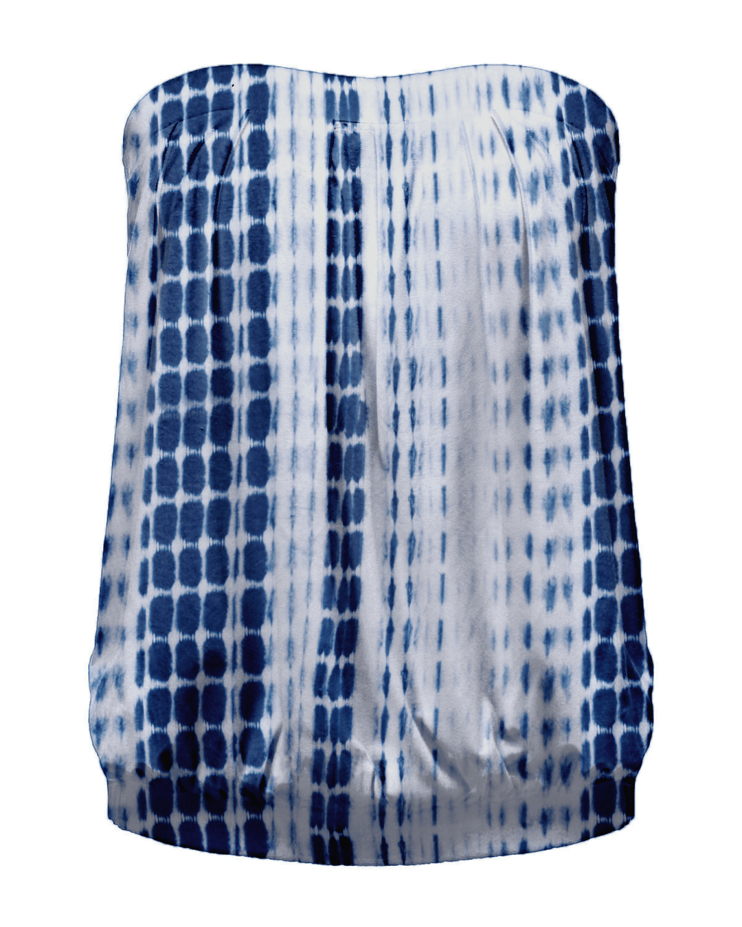 Women Tube Tops Tie Dye Solid Print Strapless Sleeveless Shirts Tank Tops - MRSLM