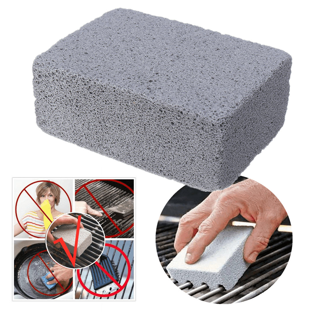 Griddle/Grill Cleaner BBQ Barbecue Scraper Griddle Cleaning Pumice Stone Brushes - MRSLM
