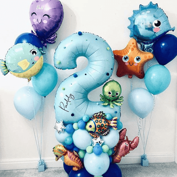 Underwater World Theme Balloon Set Octopus - MRSLM