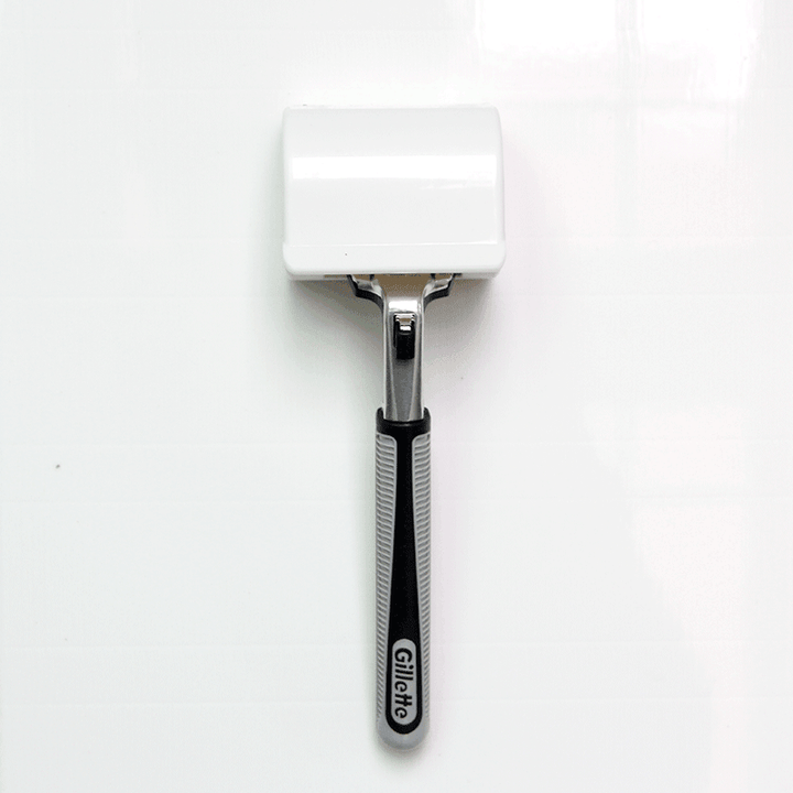 Honana Shaver Suction Cup Razor Rack Bathroom Sticky Razor Holder Shaver Hanging Storage Rack - MRSLM