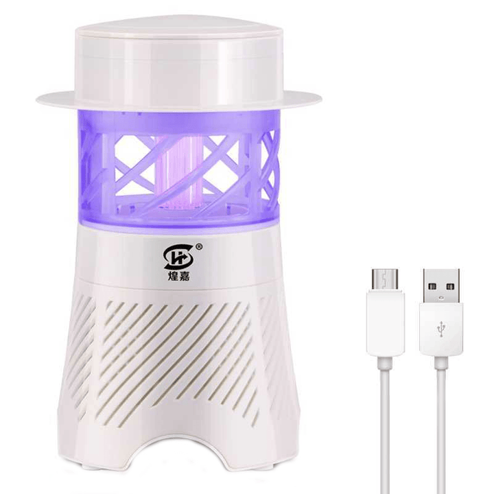 3W Electronic Mosquito Killer Lamp USB Insect Killer Lamp Bulb Pest Trap Light for Camping - MRSLM