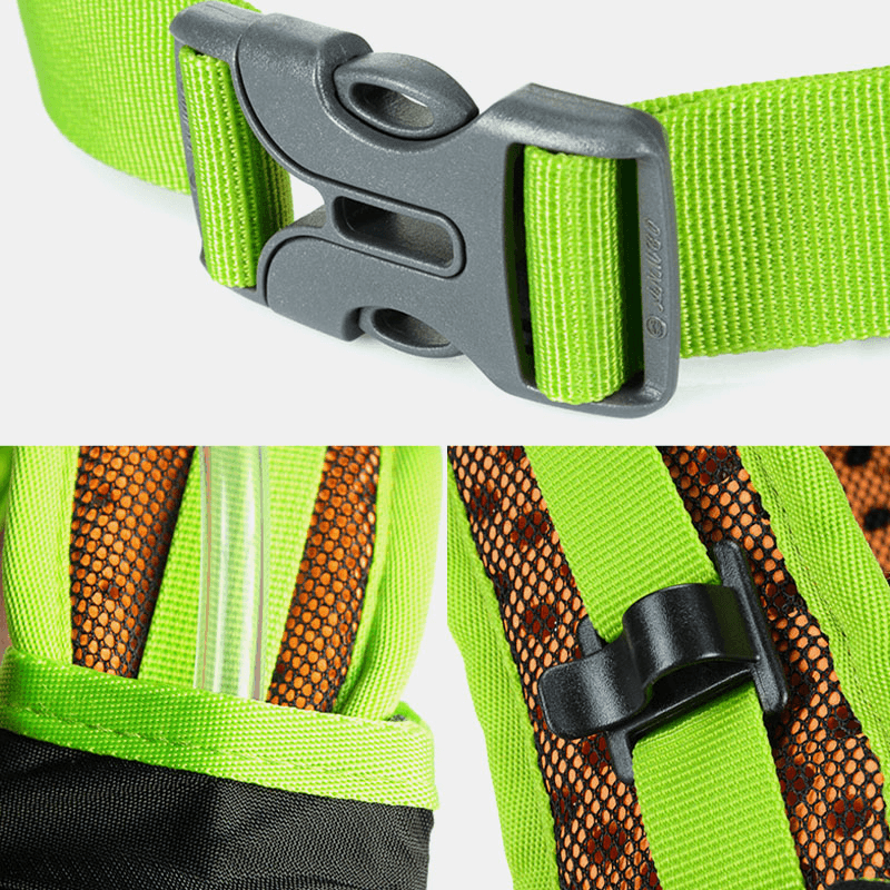 Women & Men Waterproof Reflective Cycling Outdoor Running Mountaineering Hiking Backpack with Detachable Phone Pocket Net Bag - MRSLM