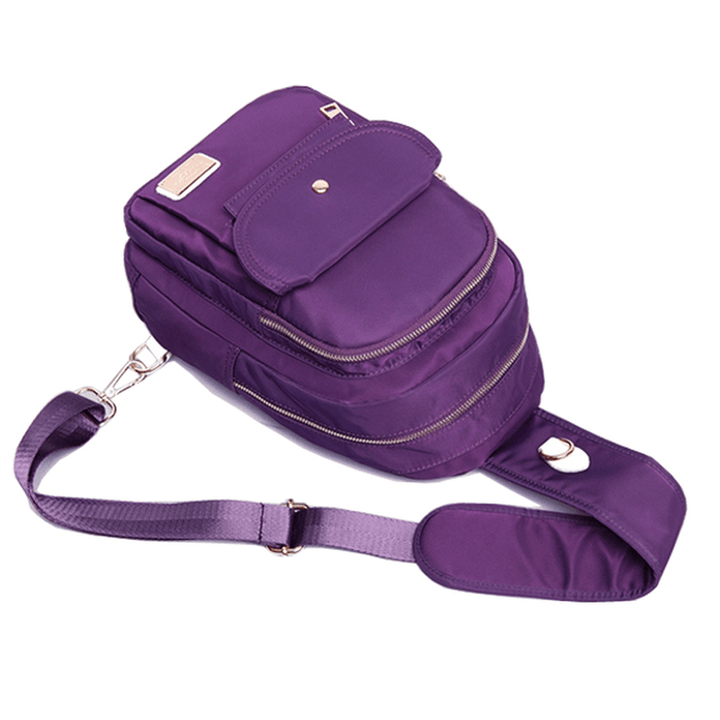 Large Capacity Women Nylon Waterproof Chest Bag Outdoor Crossbody Bag - MRSLM