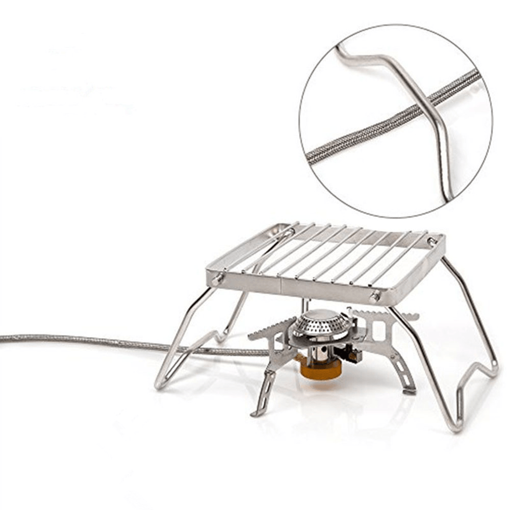 BBQ Grill Stainless Steel Grill Rack Barbecue Grill Portable Folding Mini Pocket BBQ Grill Barbecue Accessories - MRSLM