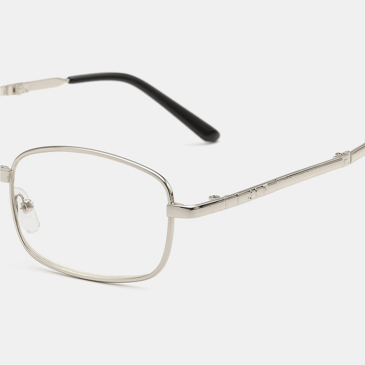 Unisex Foldable Anti-Blue Light Portable Metal Frame Reading Glasses Presbyopic Glasses - MRSLM