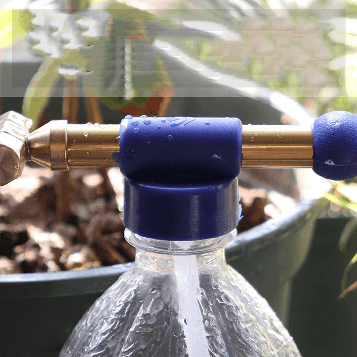 Reciprocating Head Brass Sprayer Airbrush Hand Pressure Sprayer Garden Watering Garden Bottle for Pesticide Irrigation Tools - MRSLM