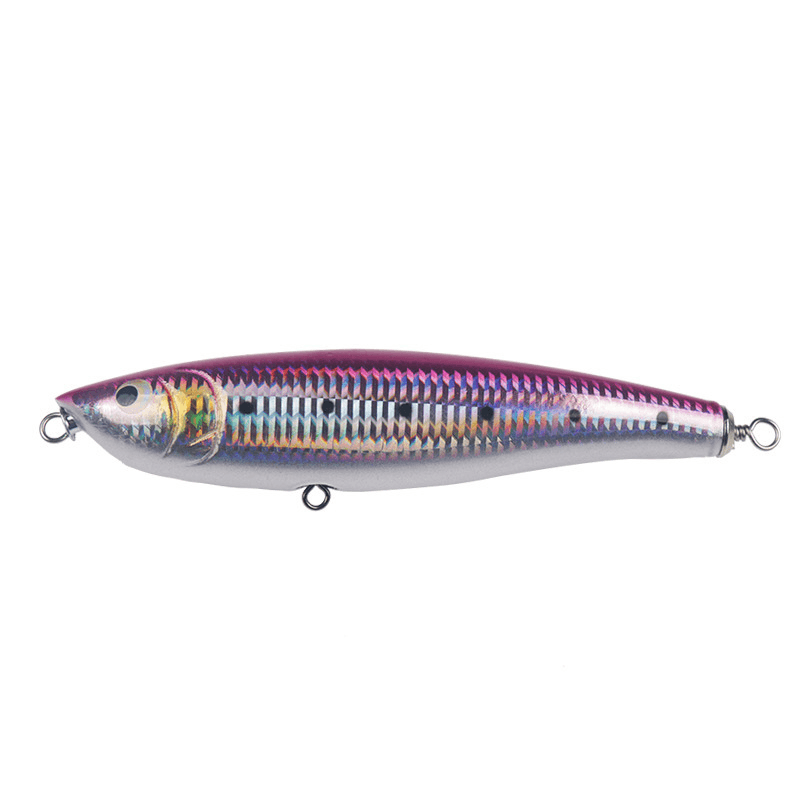 ZANLURE 17CM 70G Floating Water Big Pencil Fish Type Fishing Lures Built-In Moving Steel Ball Bonito Tuna Wooden Lure - MRSLM