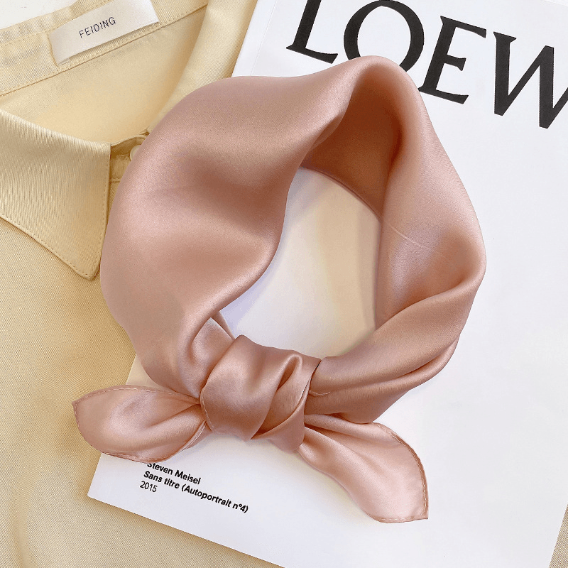 Silk Mulberry Silk Scarf to Protect Cervical Spine Thin Small Square - MRSLM