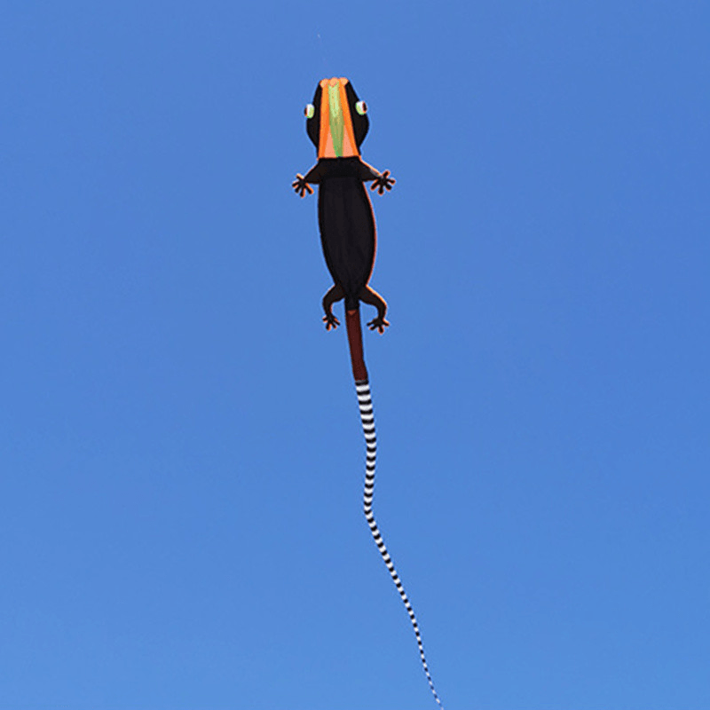 12M Lizard Gecko Kite Soft Inflatable Kite Outdoor Sports Flying Toy Adult Single Line Kite Children Toy Gift - MRSLM