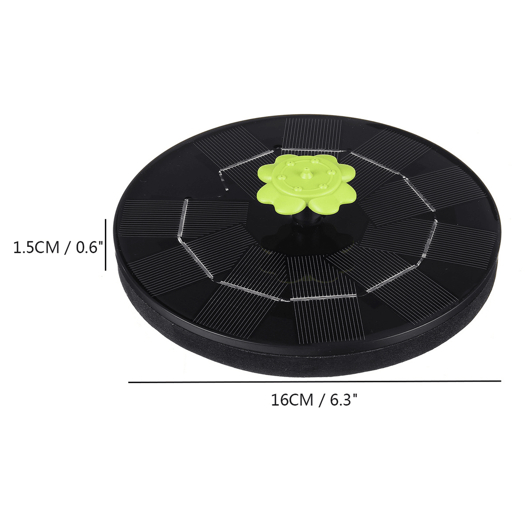 5V 3W Solar Powered Water Fountain Pumps Floating Fountains Home Pond Garden Decor - MRSLM