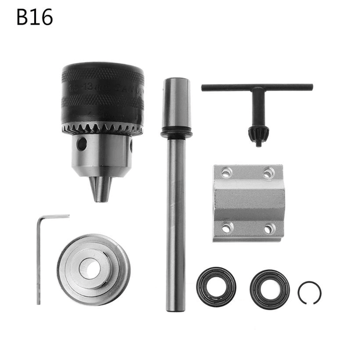 Machifit No Power Spindle Assembly Small Lathe Accessories B16 Drill Chuck Trimming Belt Set - MRSLM