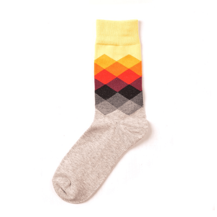 Men Sub-Gradient Cotton Breathable Socks - MRSLM