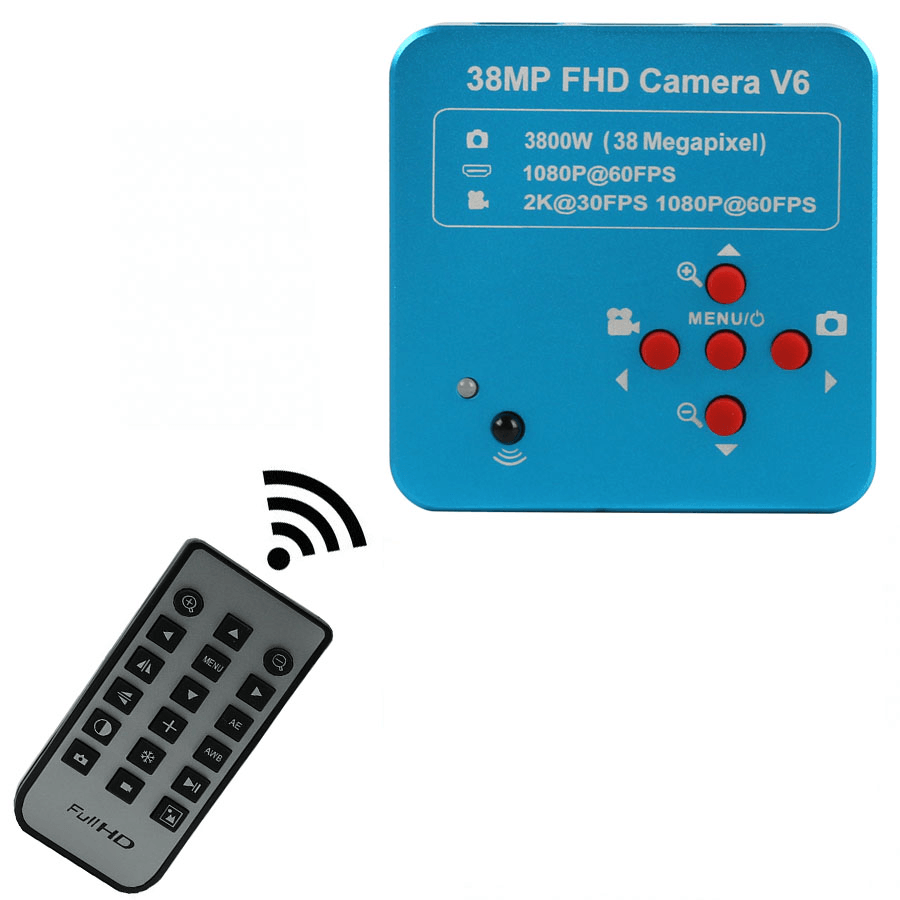 Full HD 1080P 60FPS 2K 38MP HDMI USB Industrial Electronic Digital Video Microscope Camera for Phone CPU PCB Repair - MRSLM